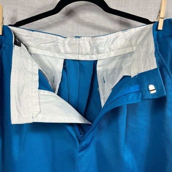 Vintage Montique‎ Leisure Pants Mens 36x29 Retro Track Golf Bright Funky Indie - Picture 8 of 16